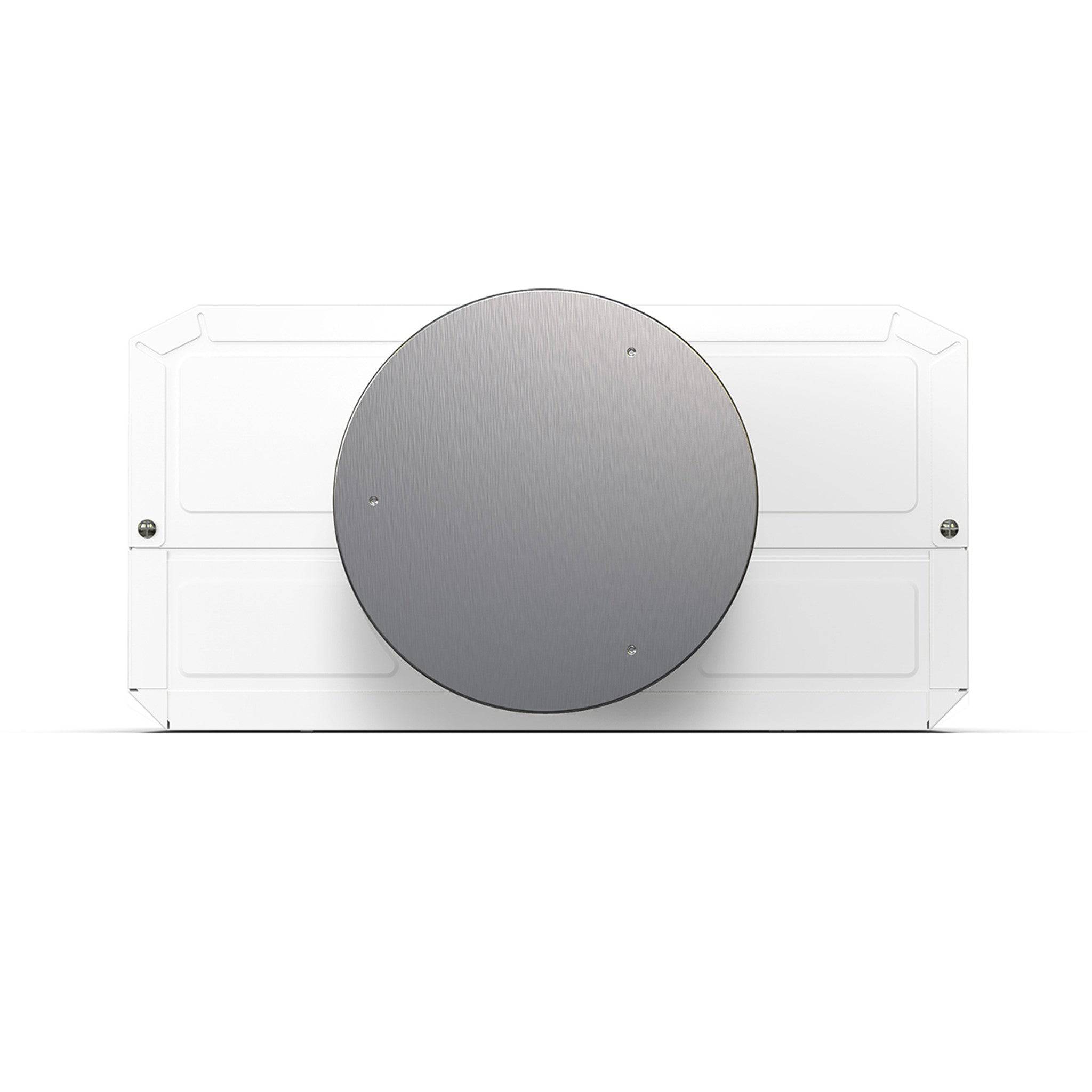 Back view of Eccotemp L10 high capacity outdoor tankless water heater from Cabin Depot