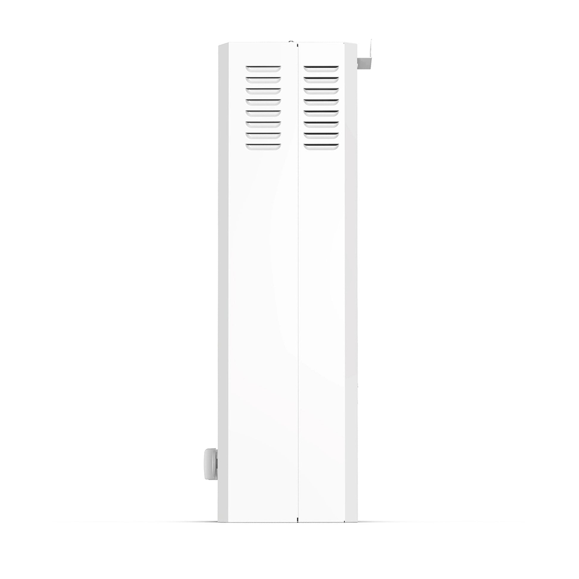 Side view of Eccotemp L10 Outdoor Tankless Water Heater from Cabin Depot, efficient for camp or cabin use with Seaflo Pump & Strainer.