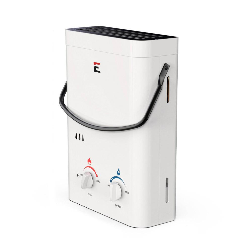 Eccotemp L5 Portable Tankless Water Heater, ideal for campsites and cabins, available at Cabin Depot.