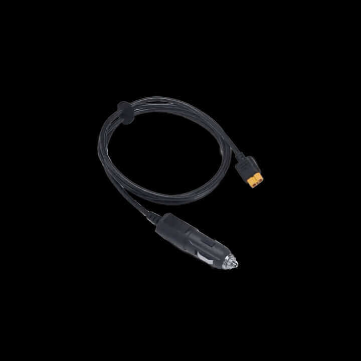 EcoFlow 1.5m car charging cable with XT60 connector, available at Cabin Depot. Ideal for EcoFlow power stations and car cigarette plugs.
