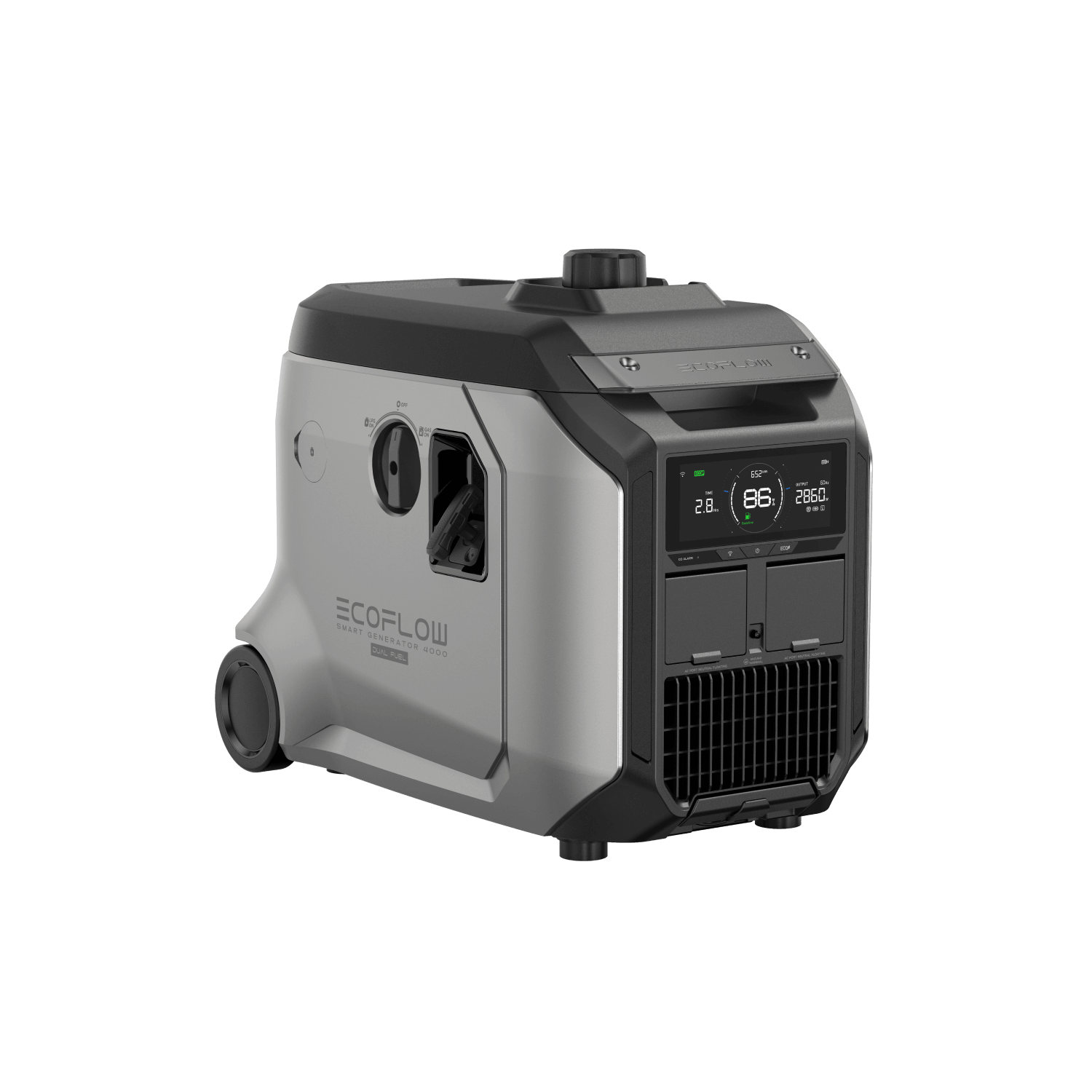 EcoFlow 4000W Dual Fuel Smart Generator, compatible with DELTA Pro & DELTA 2 Max for efficient power solutions at Cabin Depot.