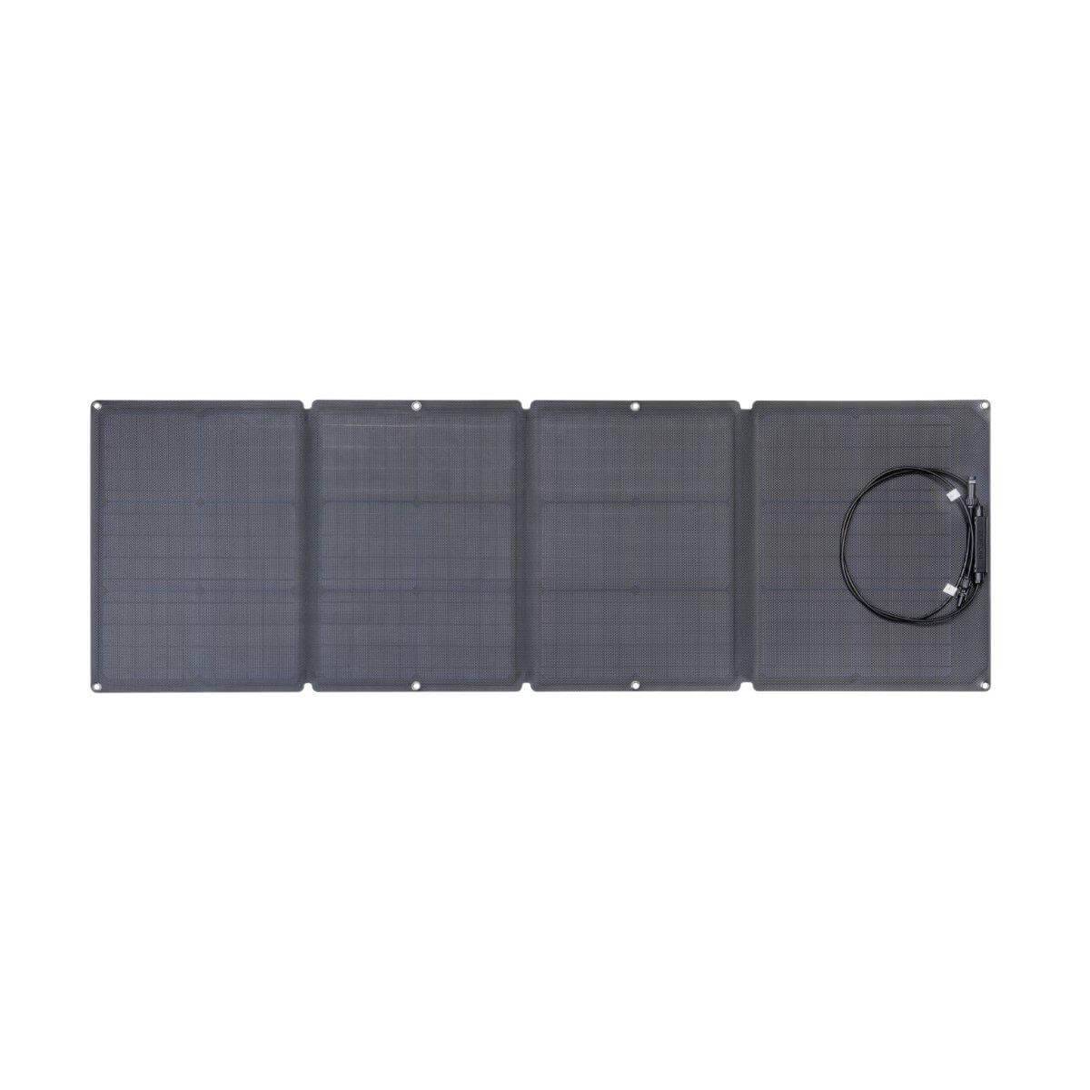 EcoFlow 110W Portable Solar Panel for generators, available at Cabin Depot, featuring monocrystalline silicon cells for efficient charging.