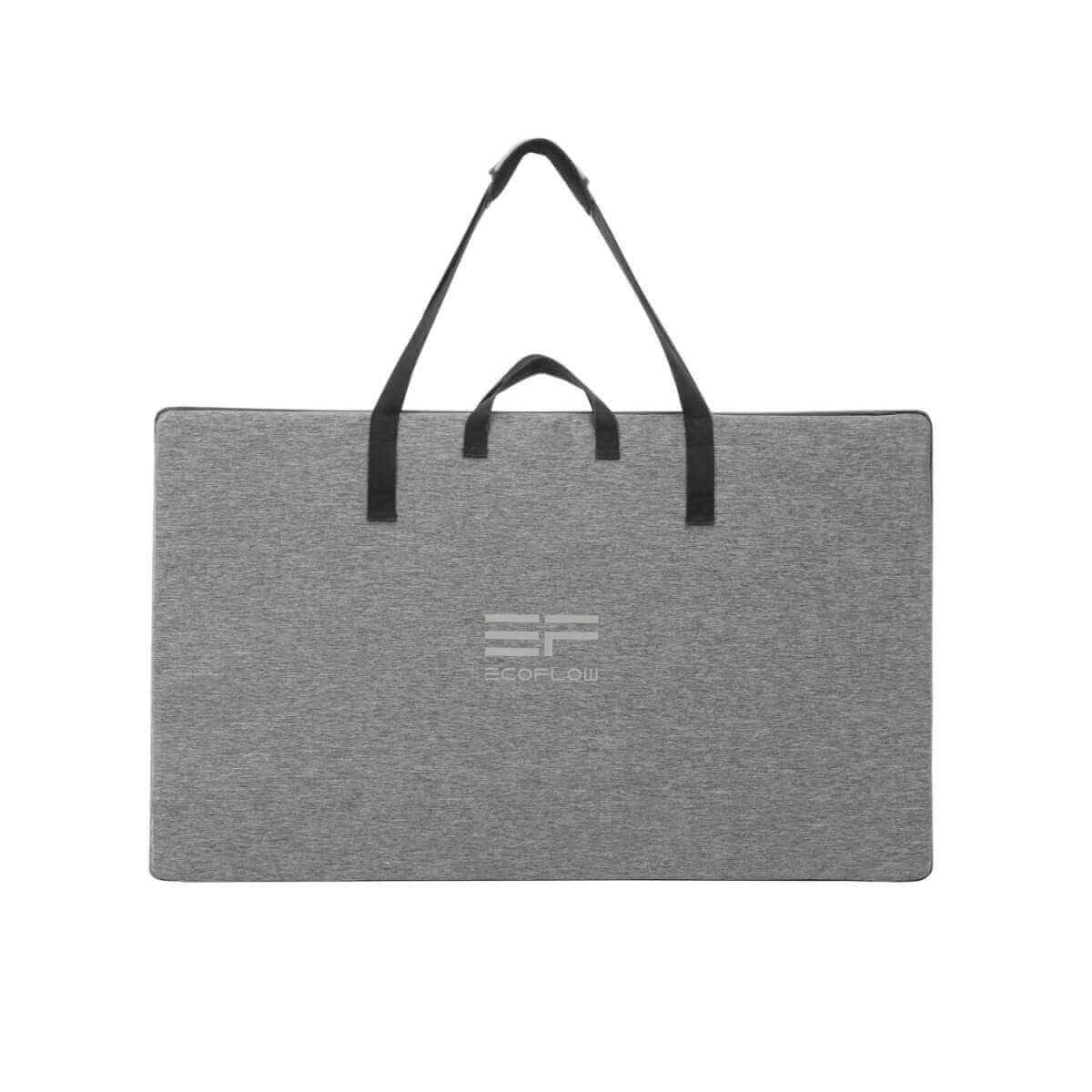 EcoFlow 400W Portable Solar Panel in carry case from Cabin Depot, ideal for camping and off-grid living with high solar efficiency.