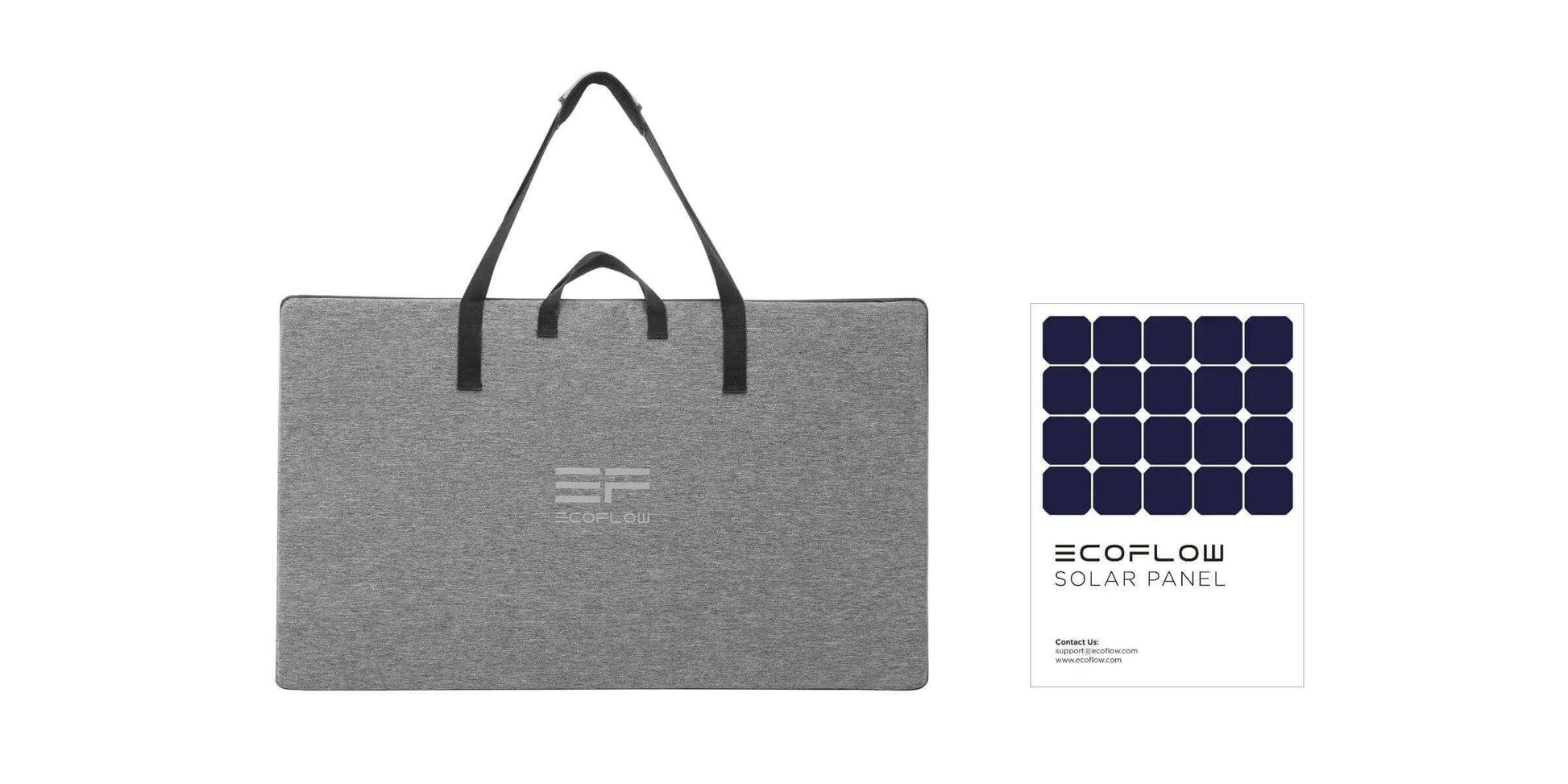 EcoFlow 400W Portable Solar Panel with Carrying Case, perfect for camping and off-grid living. Buy at Cabin Depot Canada.