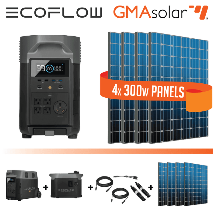 EcoFlow DELTA Pro Portable Power Station Bundle - Solar Energy Kits by EcoFlow