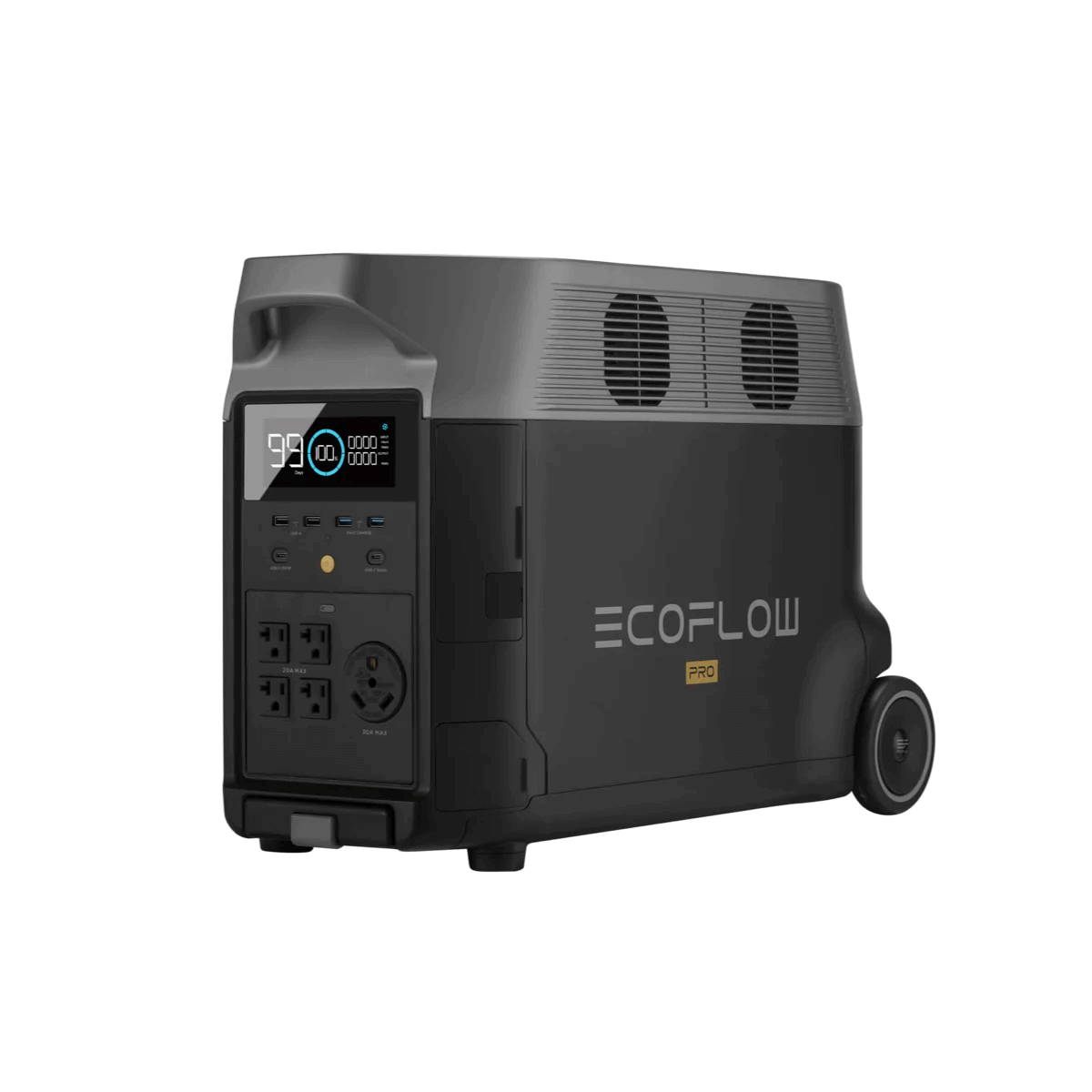 EcoFlow DELTA Pro Portable Power Station for cabins, available at Cabin Depot, high-capacity 3.6kWh solar-powered generator.