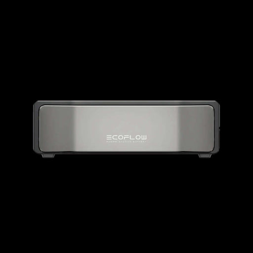 EcoFlow DELTA Pro Ultra Battery front view, showcasing sleek design for expandable capacity and one-month backup power solution.