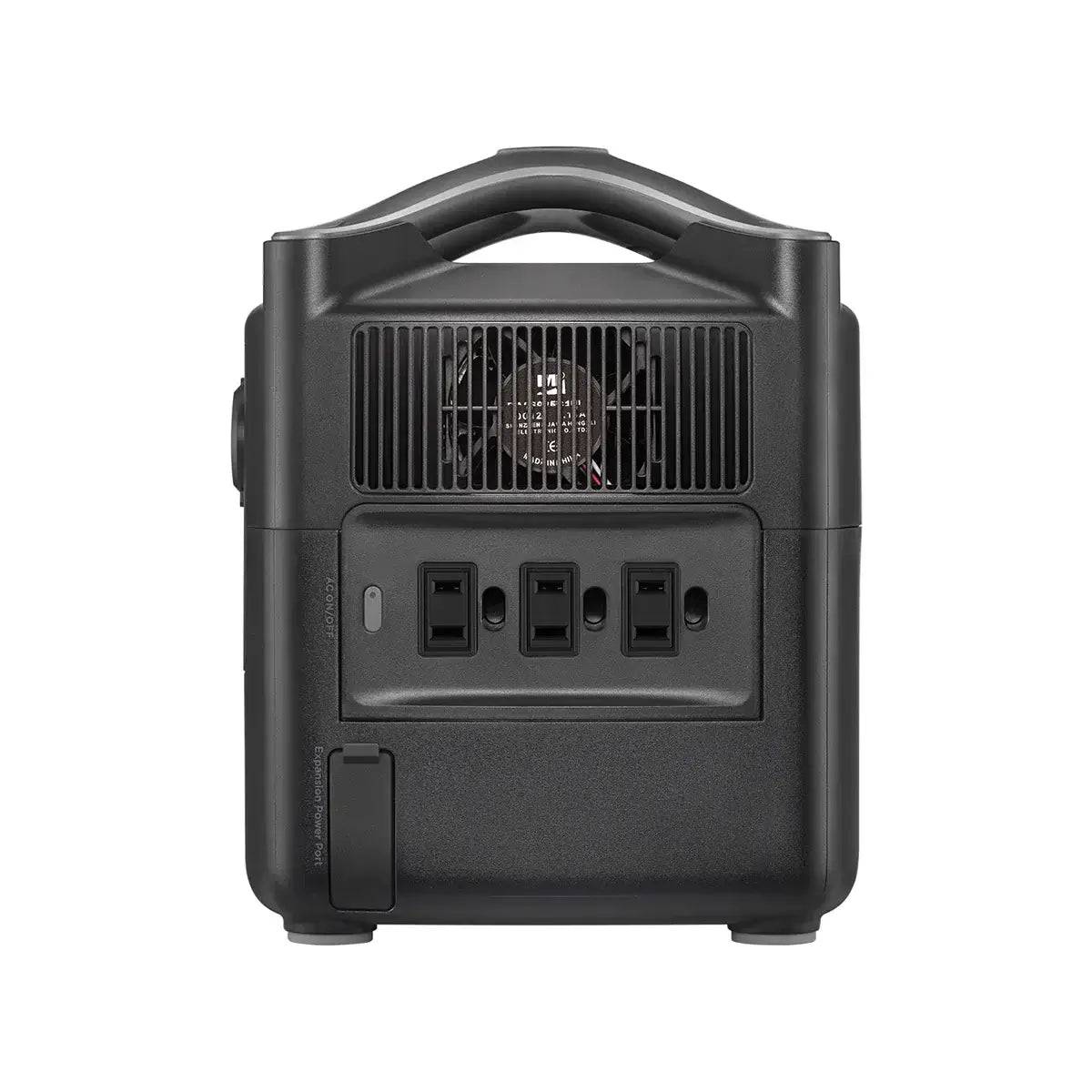 EcoFlow RIVER Pro Portable Power Station with 3 AC outlets, available at Cabin Depot. Ideal for portable power solutions.