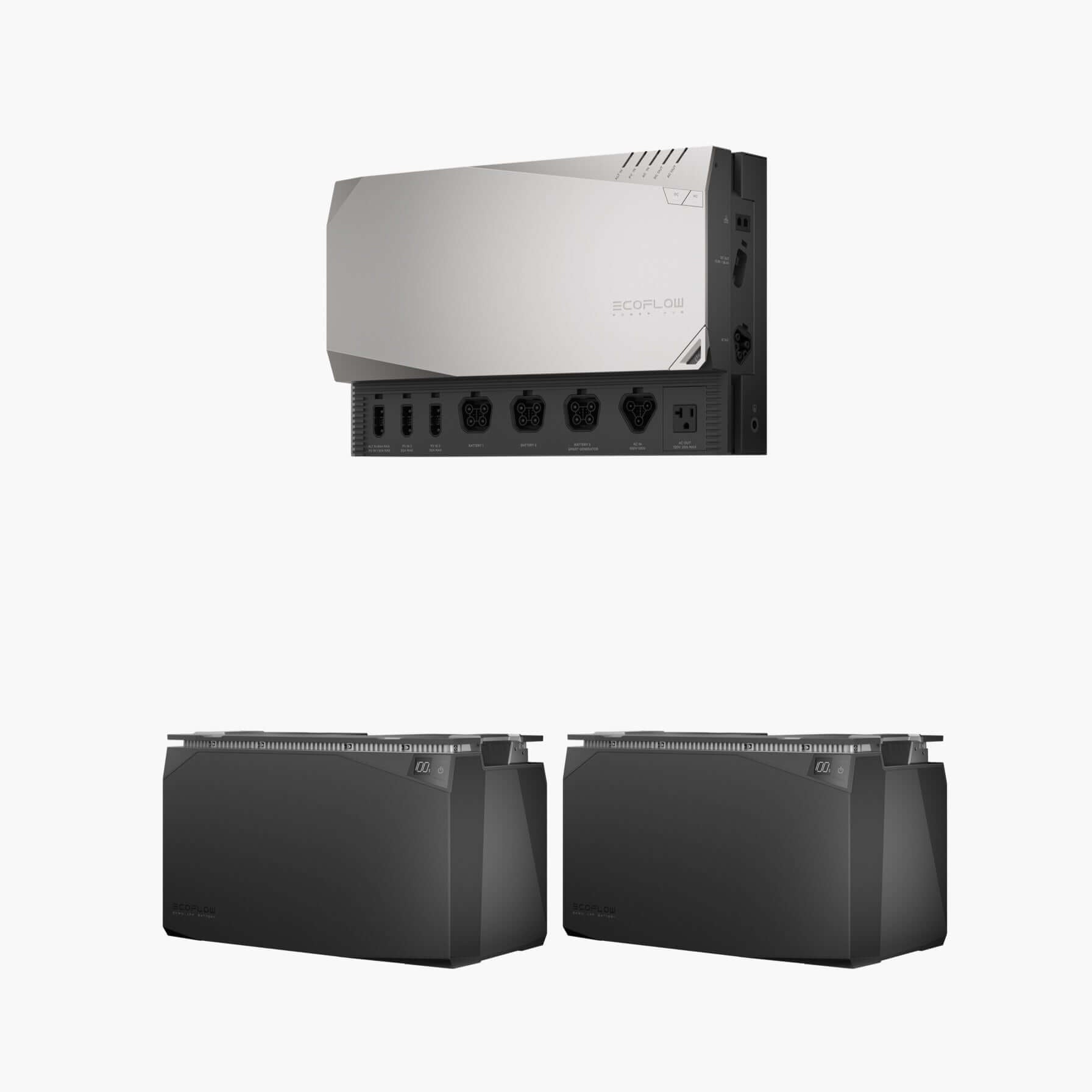 EcoFlow 10kWh Power Kit - Combo 4 for RVs and tiny homes, available at Cabin Depot. Integrated off-grid power solution.