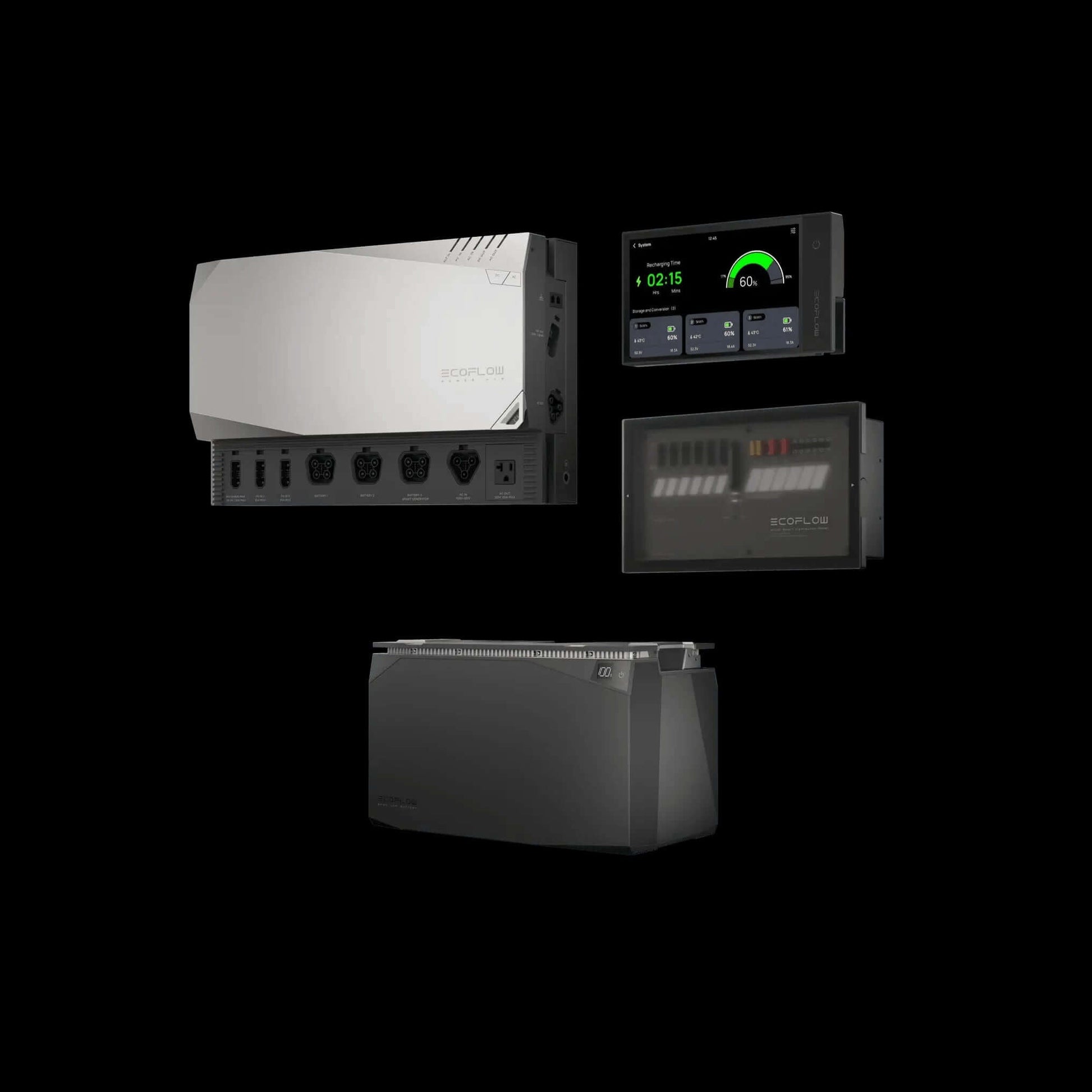 EcoFlow 5kWh Power Kit Combo 4 for Tiny Homes, RVs; Available at Cabin Depot. Integrated solution for off-grid, van, and trailer power needs.