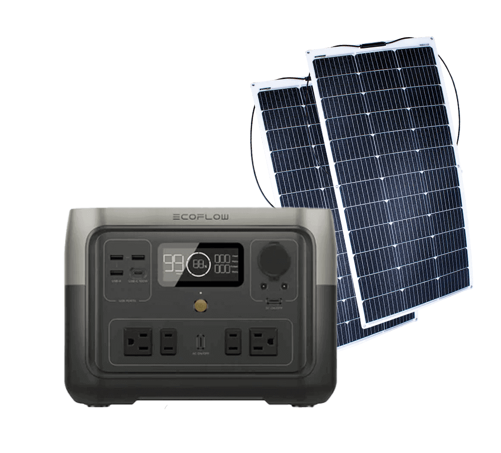 EcoFlow RIVER 2 Max Portable Power Station with solar panels - Cabin Depot eco-friendly charging solution for fast and reliable energy