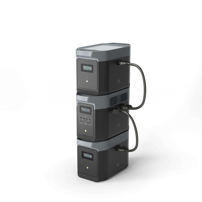 EcoFlow DELTA 2 Max Portable Power Station with stackable design and advanced recharging technology for efficient power supply.