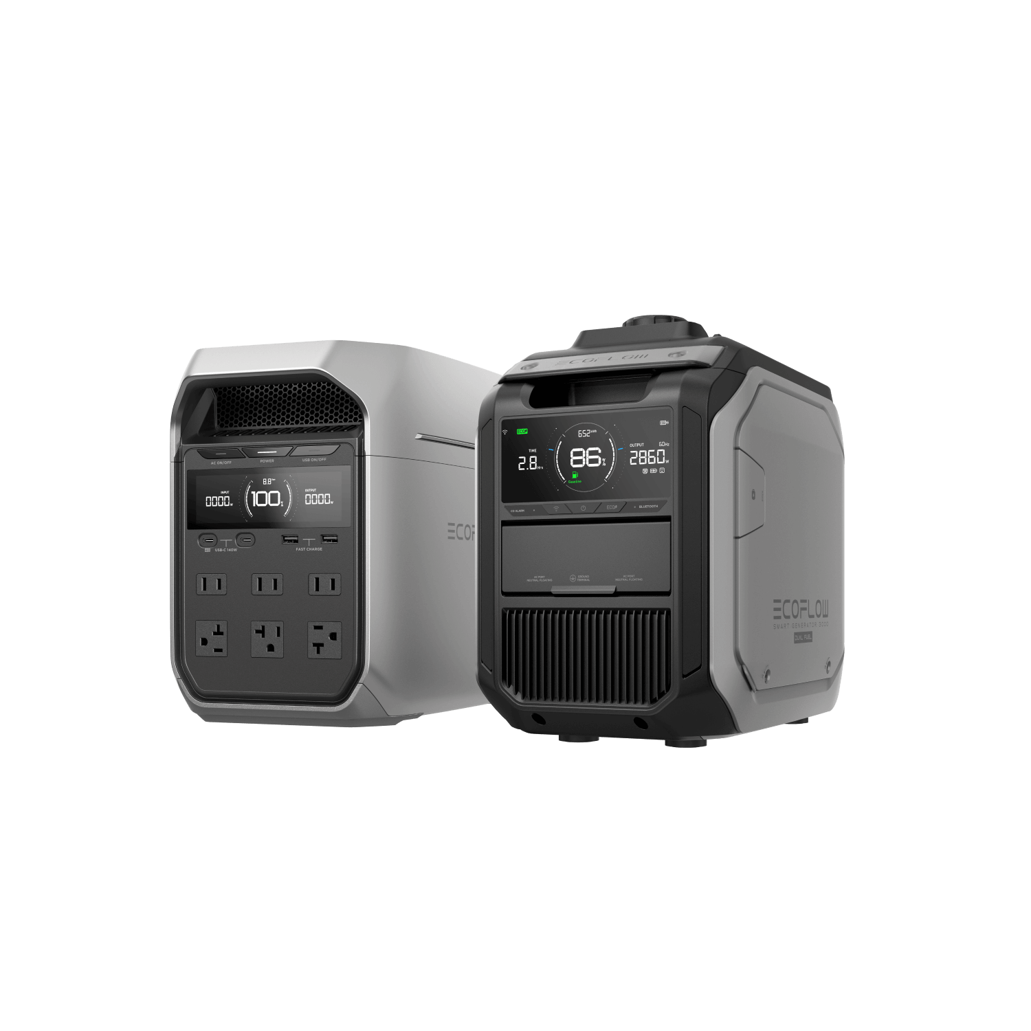 EcoFlow Smart Generator 3000 (Dual Fuel) with DELTA 3 Plus, portable home standby power from Cabin Depot