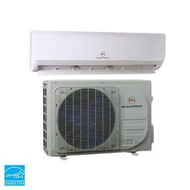 EG4 24K Hybrid AC/DC Mini Split System from Cabin Depot - Energy Star Rated Ductless HVAC for Eco-Friendly Cooling and Heating.