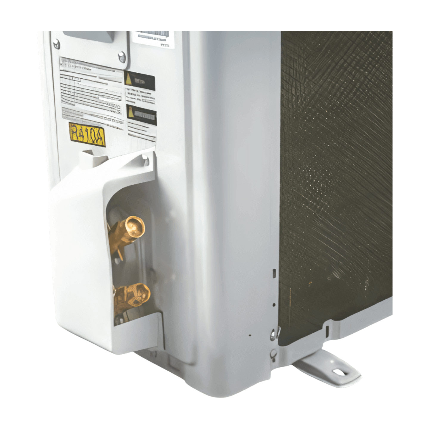 Close-up of EG4 24K Hybrid AC/DC Split unit by Cabin Depot, showcasing eco-friendly HVAC technology.