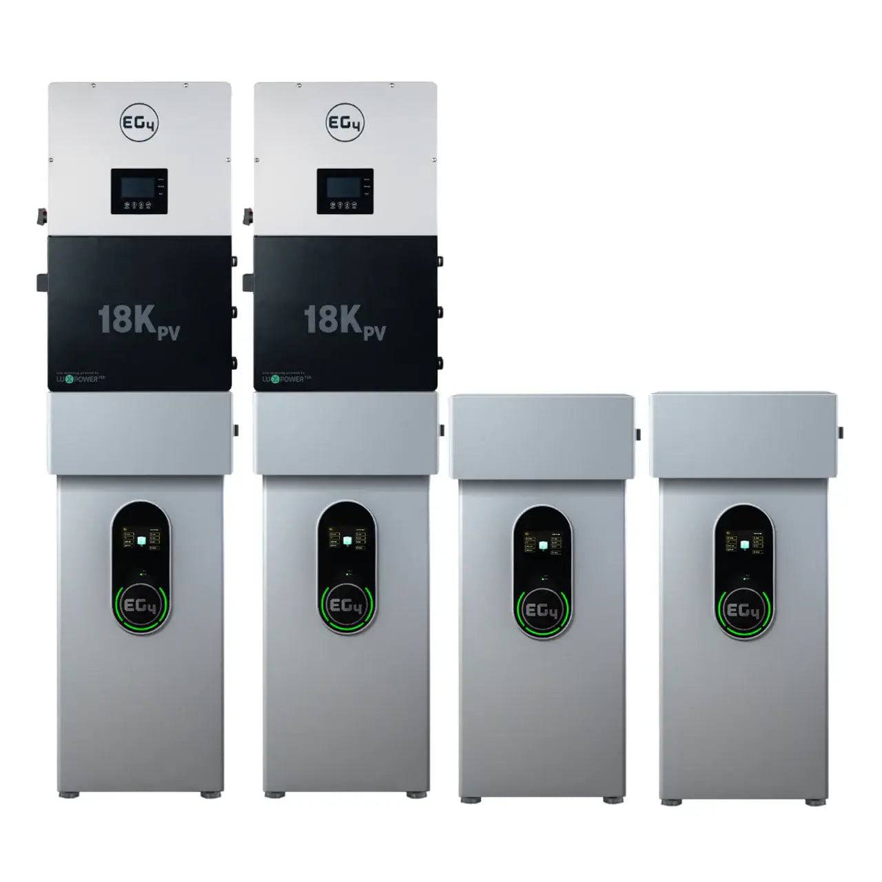 EG4 Wall Mount Indoor Battery 280Ah 51.2V with 18KPV Hybrid Inverter Bundle, off-grid power solution by Cabin Depot