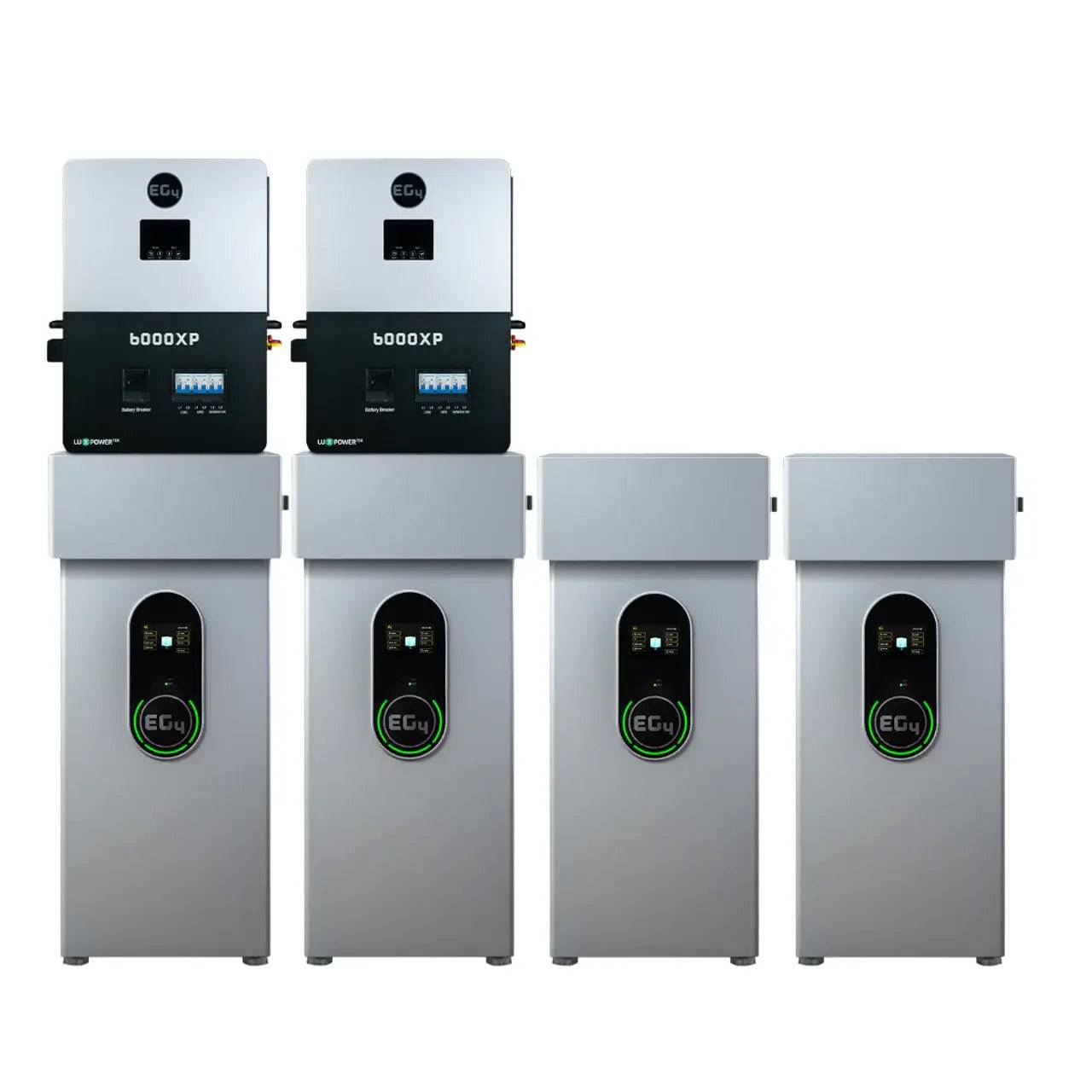 EG4 Wall Mount Indoor Battery 280AH 51.2V and 6000XP Inverter Bundle from Cabin Depot for off-grid power solutions.