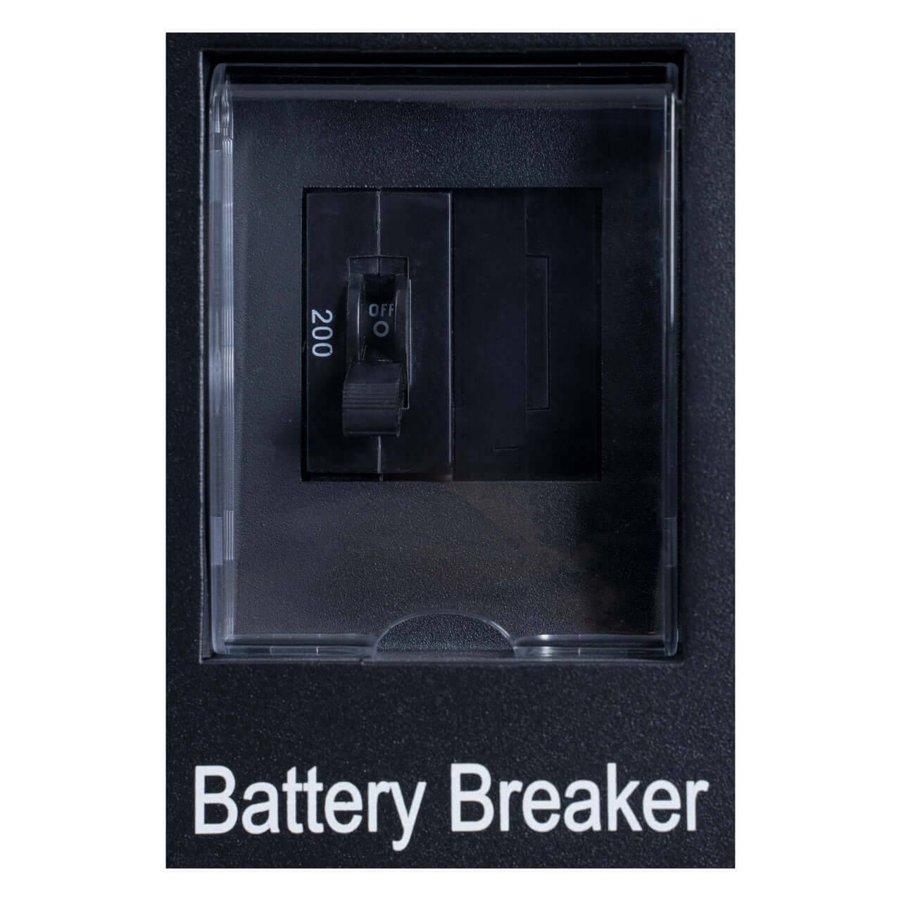 Battery breaker for EG4 48V 6000XP inverter - essential component from Cabin Depot for off-grid systems.