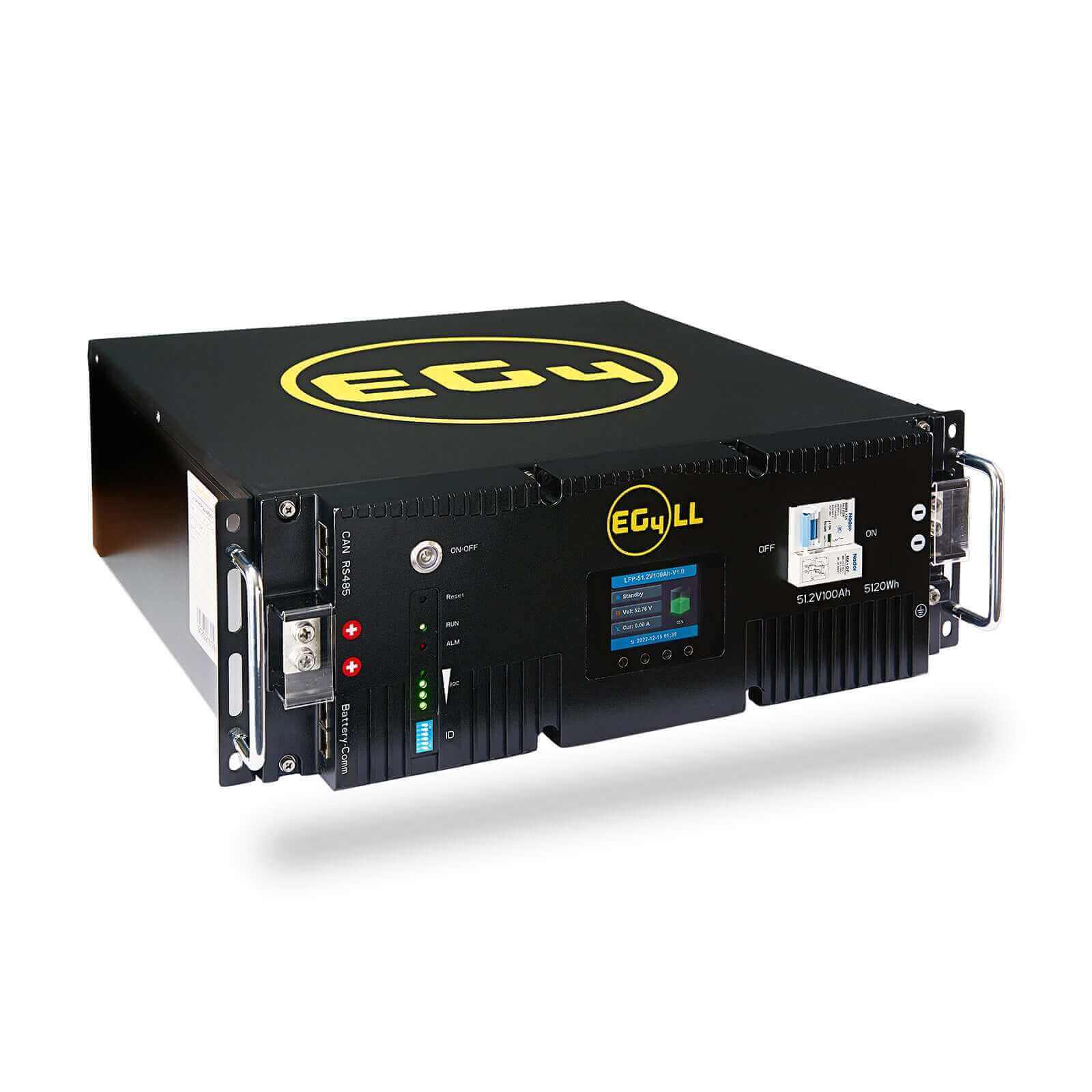 EG4 LL-S 100Ah 48V Server Rack Battery for storage, sold by Cabin Depot, offering 30.72kWh energy capacity with enclosed rack bundle.