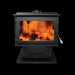 Englander 15-W06 Wood Stove with Blower showcasing 3.2 cu. ft. firebox and XBT Technology for efficient heating.