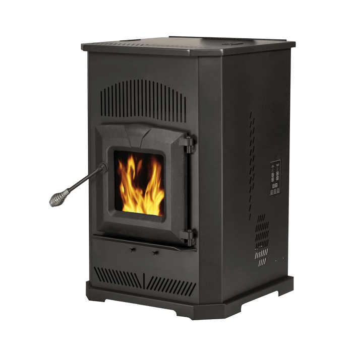 Englander 25-CAB80 Pellet Stove with Visible Flames, Auto-Start Igniter, and User-Friendly Control Board for Easy Operation