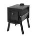 Englander Grizzly Kit Wood Stove with heavy-duty 12-gauge steel construction for portable and versatile use.