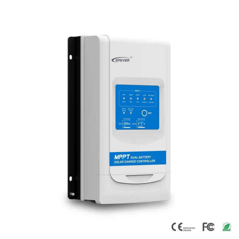EPEver 30A MPPT Dual Battery Controller for RVs and Boats, ETL Certified, sold by Cabin Depot