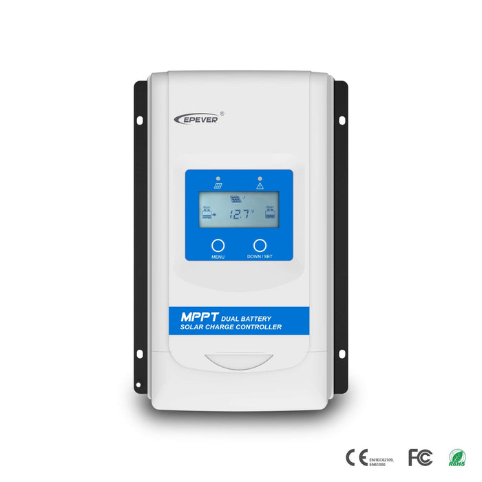 EPEver 30A MPPT Dual Battery Controller *ETL Certified - Battery Charge Controllers by EPSolar