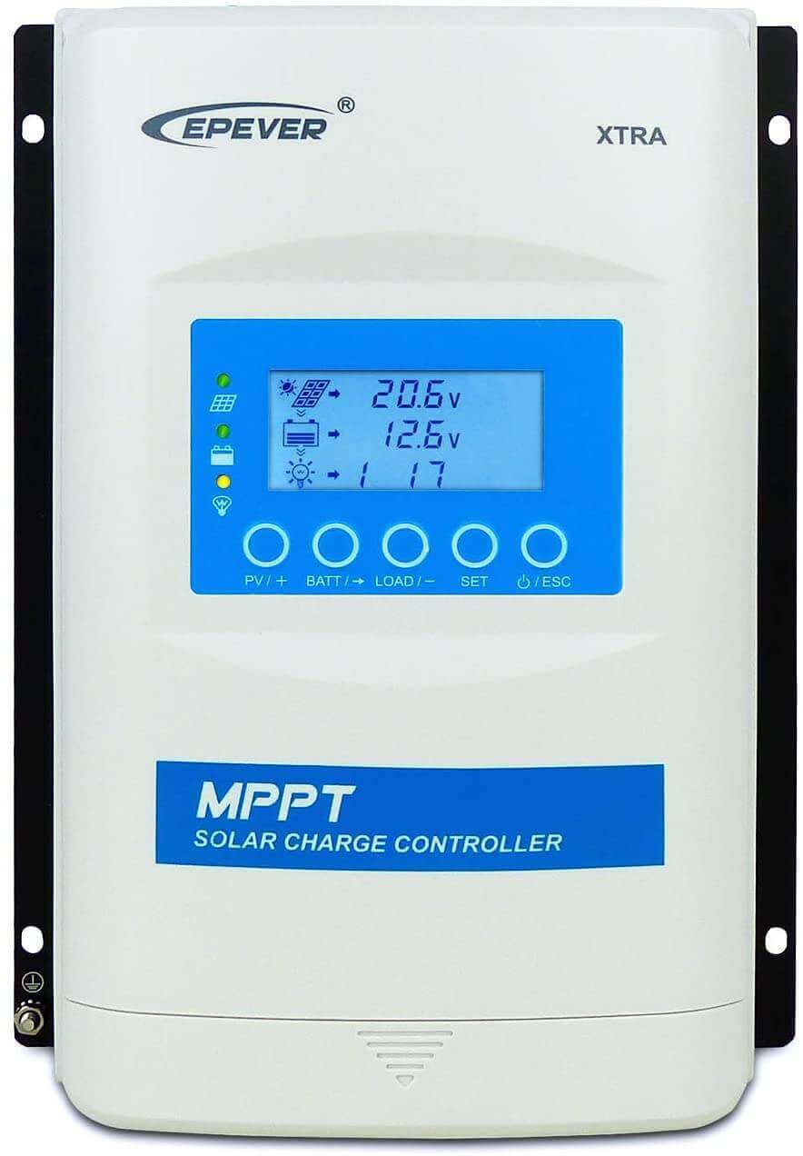 EPEver 40A XTRA4210N-XDS2 MPPT Charge Controller, ETL Certified, with battery temperature sensor - Available at Cabin Depot