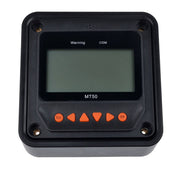 EPEver MT50 Remote for MPPT Charge Controllers, available at Cabin Depot, featuring large LCD and failure alarms.