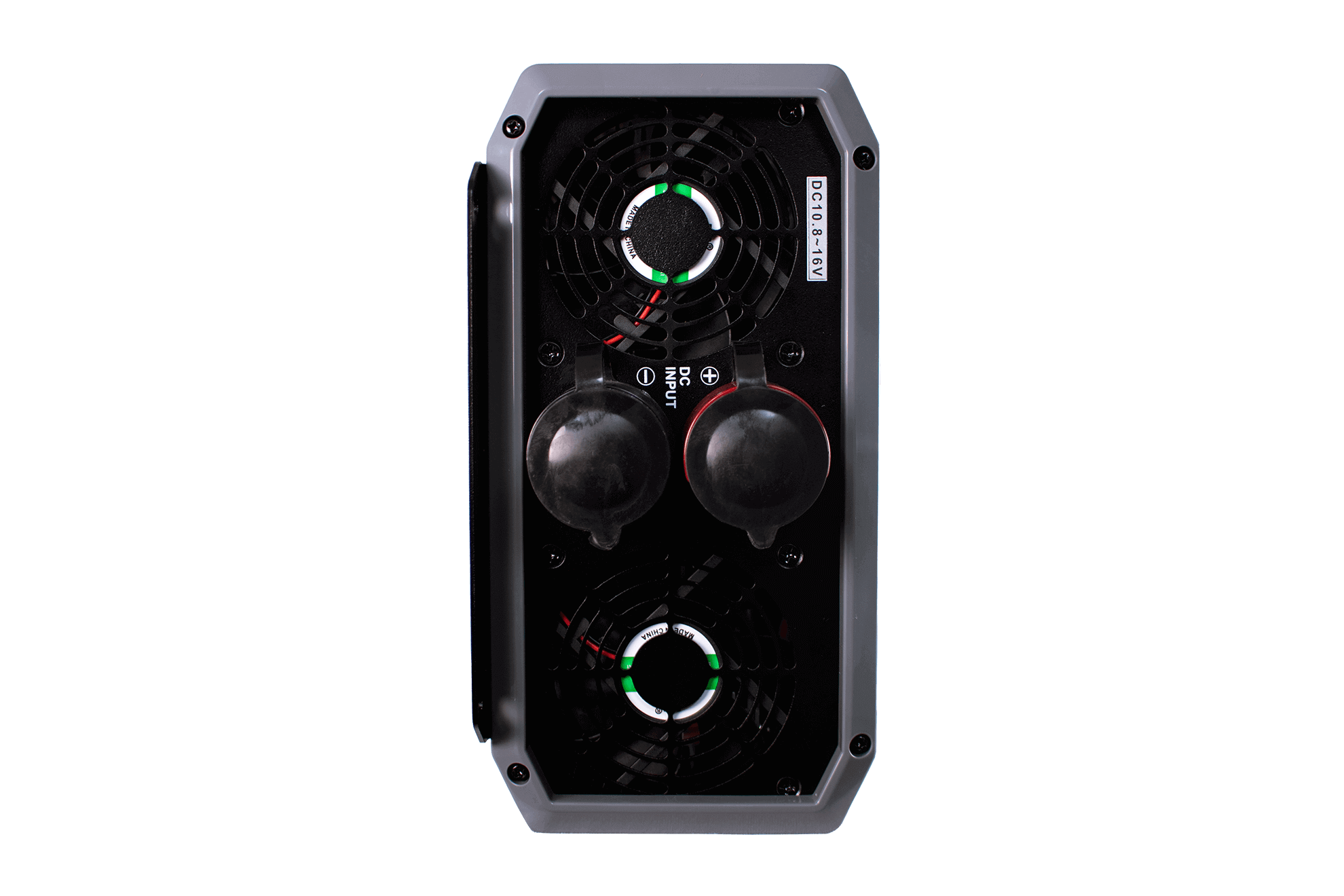 Back view of EPEver IPower-Plus 12V 1500W Pure Sine Inverter, available at Cabin Depot, ETL Certified for reliable DC to AC power conversion.