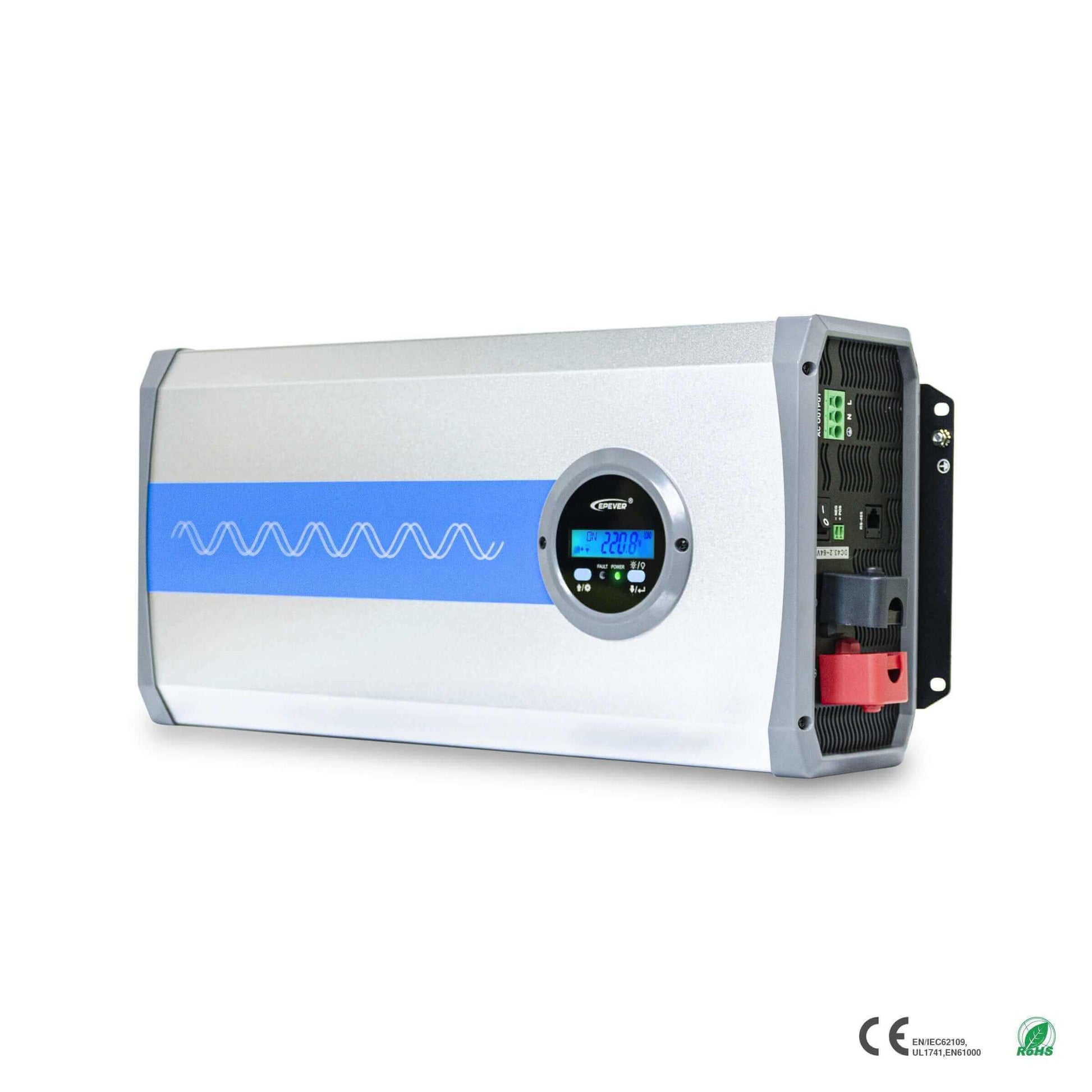 EPEver IPower-Plus 24V 3,000W Pure Sine Inverter ETL Certified, available at Cabin Depot for high-quality DC to AC conversion.