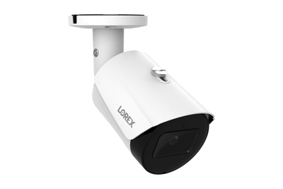 Lorex 4K IP Bullet Camera E842CA, white, available at Cabin Depot for home and business security with ultra-clear video and night vision.