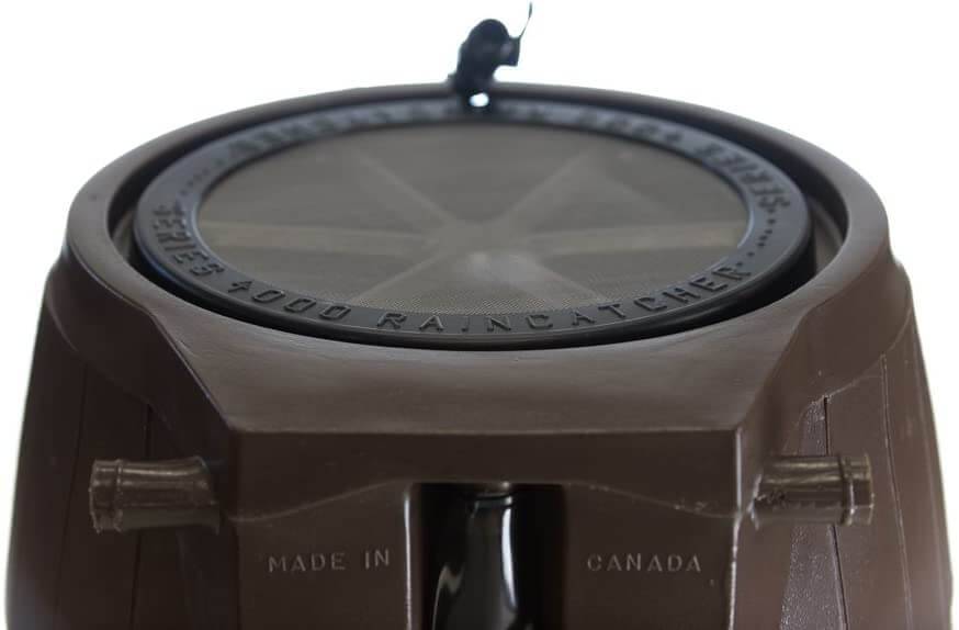 FCMP Outdoor RC4000 50Gal rain barrel with modern features, Made in Canada - Cabin Depot