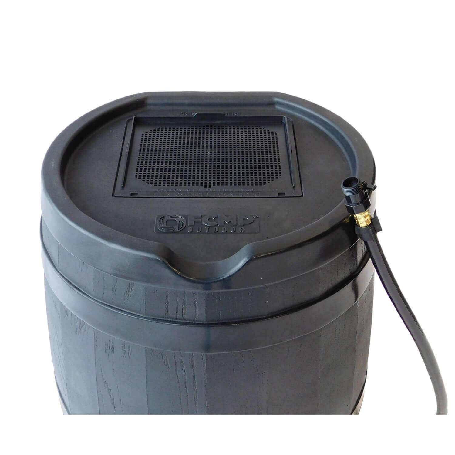 FCMP Outdoor 45Gal Rain Catcher Barrel - Black, Cabin Depot
