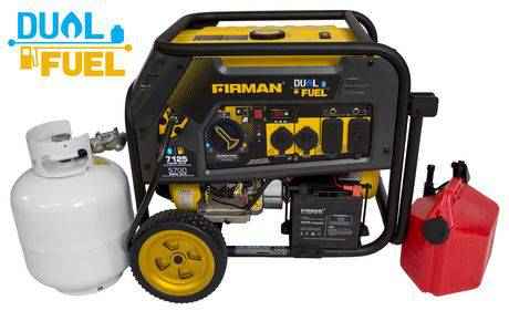 Firman Hybrid Series Dual Fuel Generator 7100W, Cabin Depot.