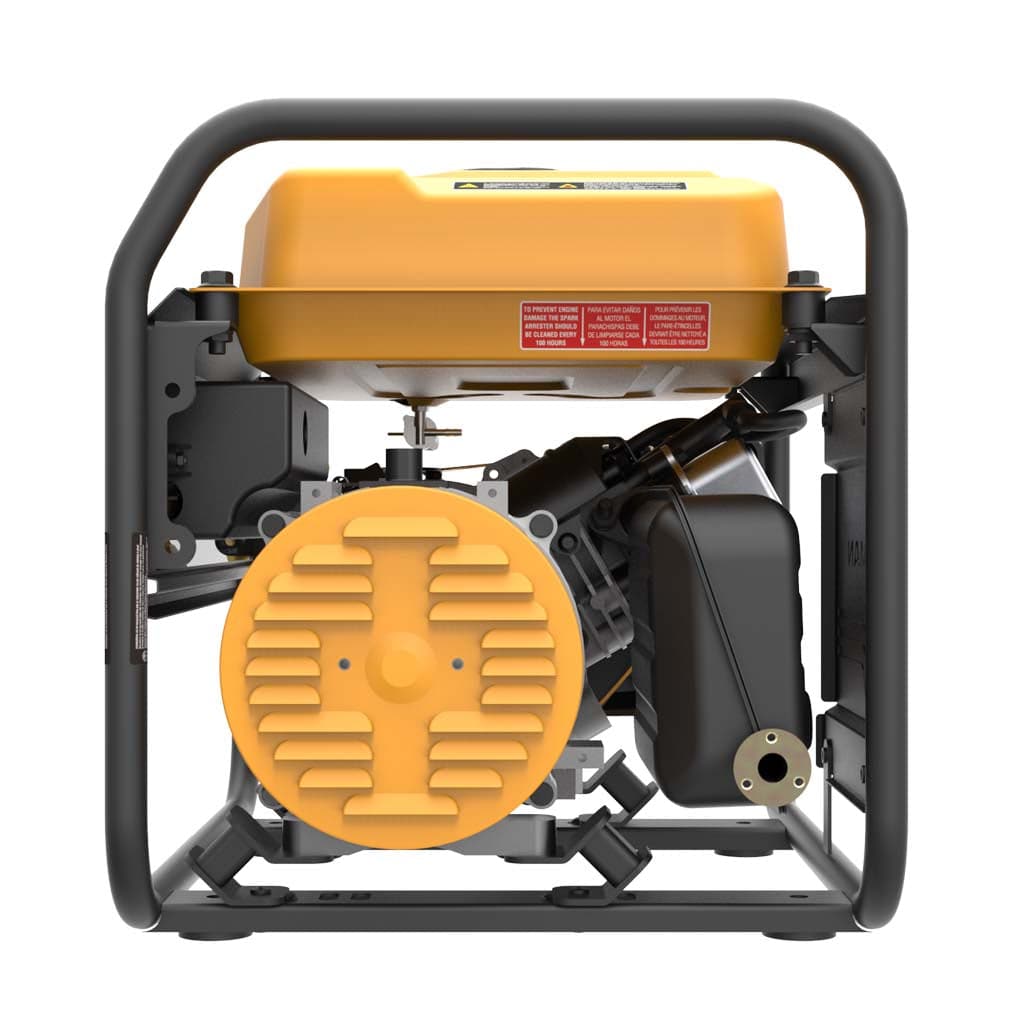 Firman 1,500/1,200W generator with metal frame, ideal for camping. Available at Cabin Depot with 3-year warranty.