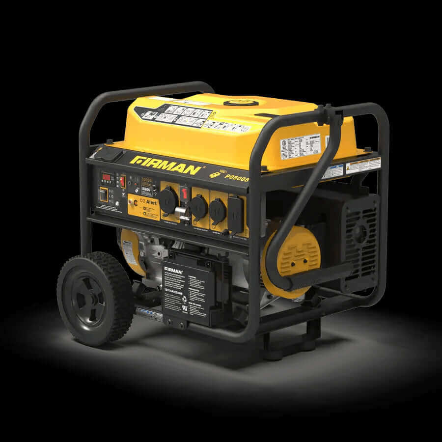 Firman 10,000W Performance Series Generator with CO Alert for emergencies, available at Cabin Depot.
