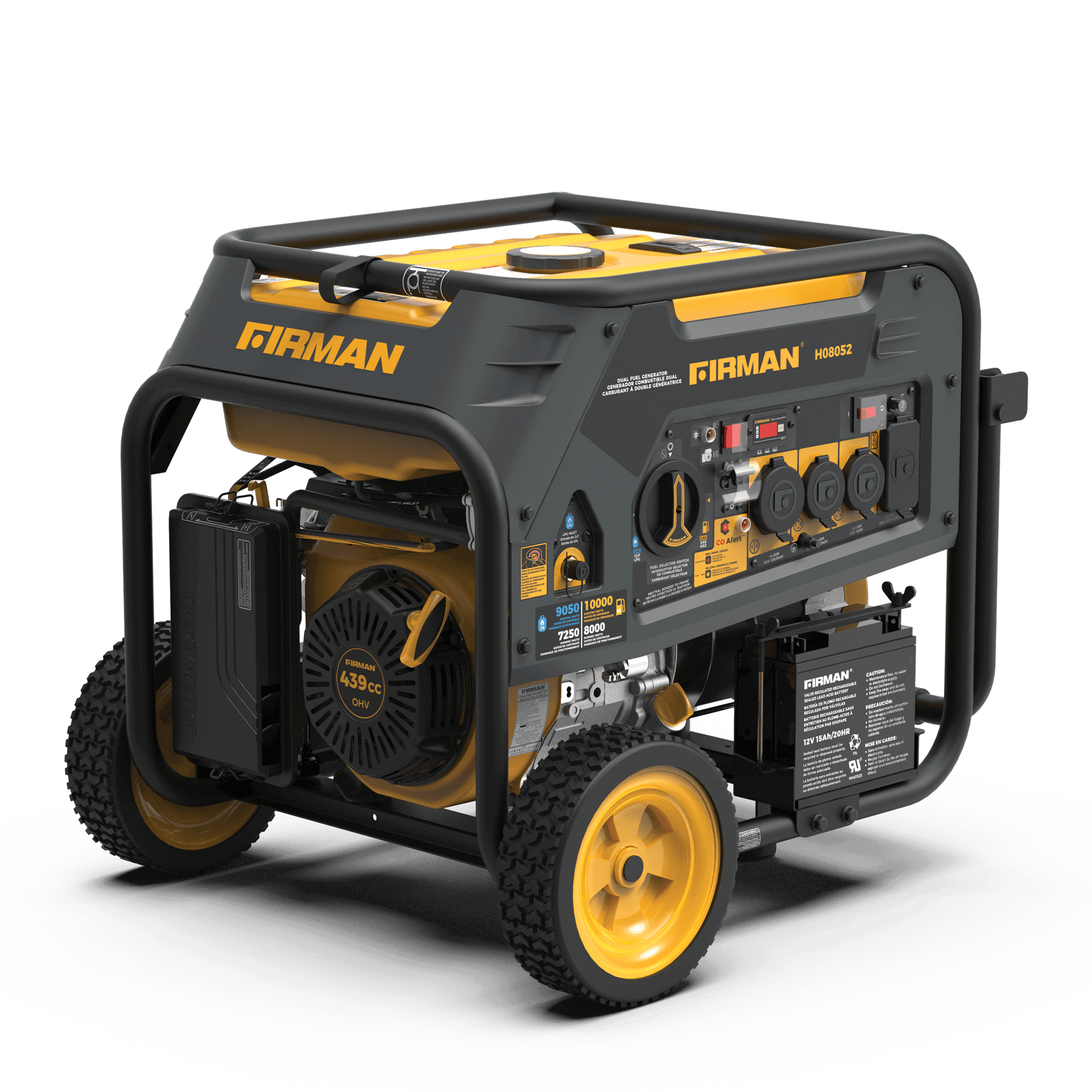 Firman H08052 Dual Fuel Portable Generator for RVs and backup power, available at Cabin Depot, engineered for all-weather durability.