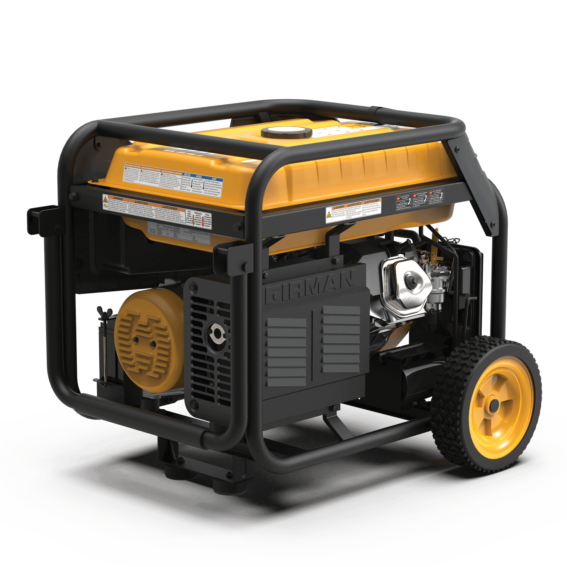 Firman Dual Fuel Portable Generator for RVs, backup, and farms. Available at Cabin Depot, engineered USA, 3-year warranty.
