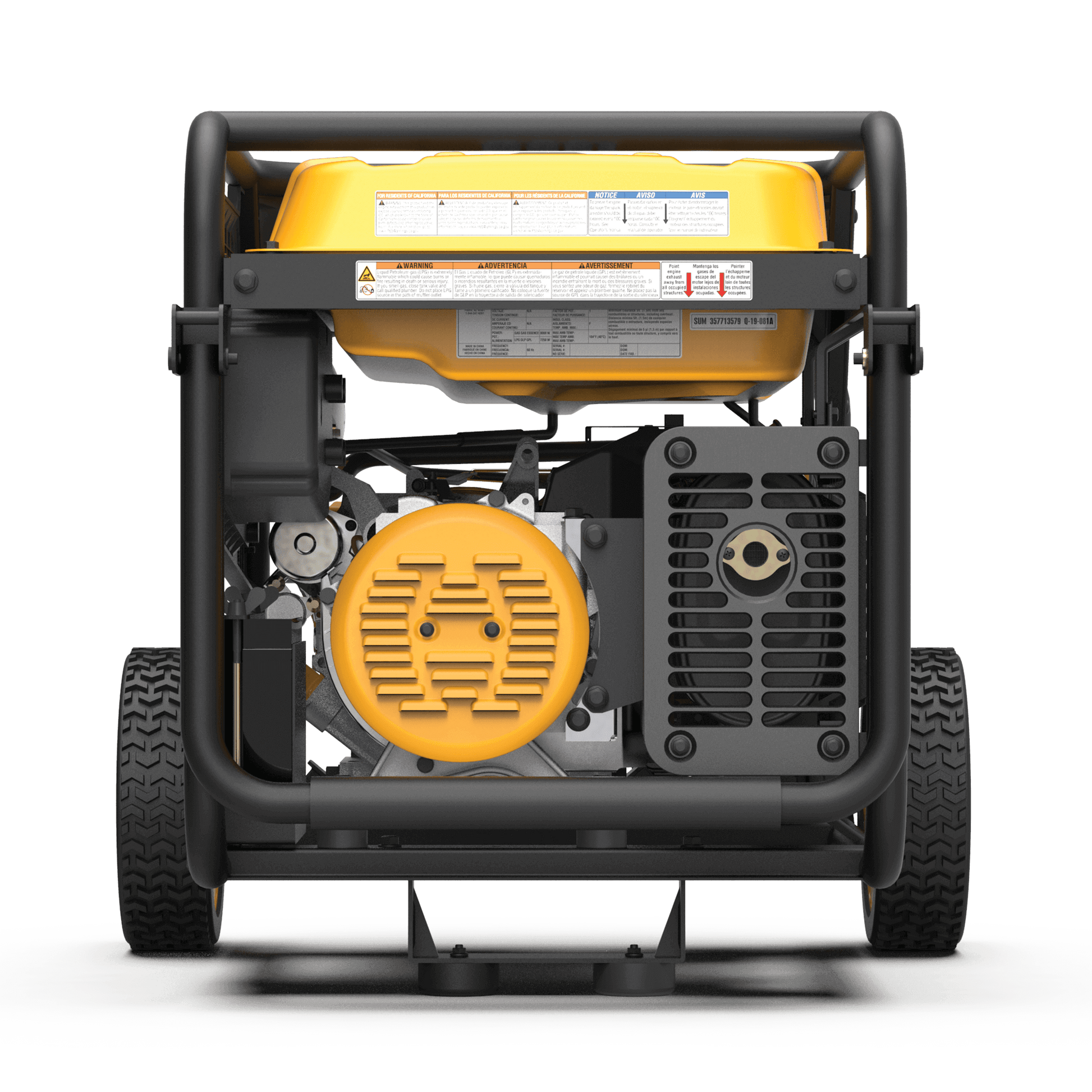 Firman Dual Fuel Portable Generator, ideal for RVs, backup power, and farms. Available at Cabin Depot. Engineered in the USA.