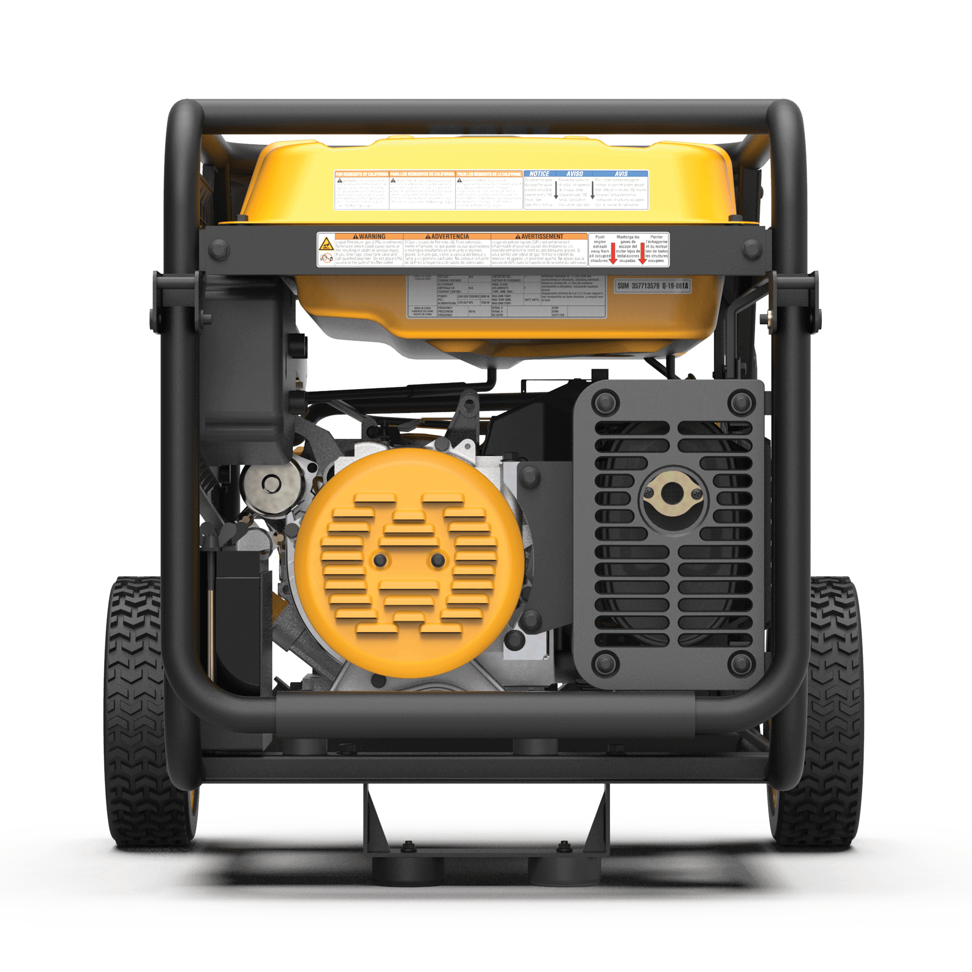 Firman Dual Fuel Portable Generator, ideal for RVs, backup power, and farms. Available at Cabin Depot. Engineered in the USA.