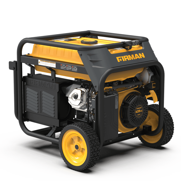 Firman Dual Fuel Portable Generator H08052 for RV, backup power, farm use, engineered in USA, 3-year warranty.