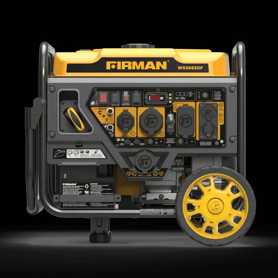 Firman 4200W Whisper Series Portable Generator with CO Alert available at Cabin Depot, ideal for camping and tailgating.