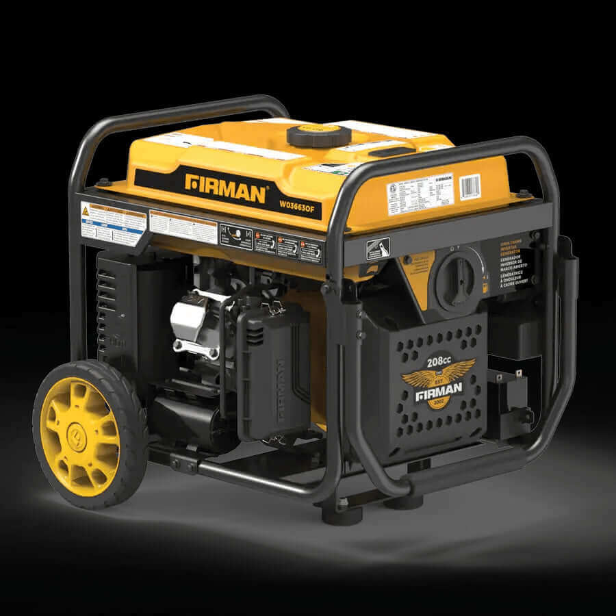 Firman 4200W Whisper Series Remote Start Generator, CO Alert, Dual Fuel, Ideal for Camping & Home, Cabin Depot Exclusive