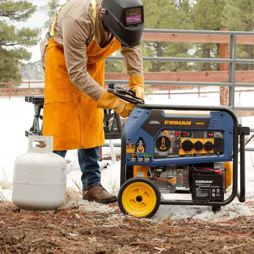 Firman 10,000/8,000W 120/240V Tri-Fuel Electric Start Portable Generator - Generators by Firman