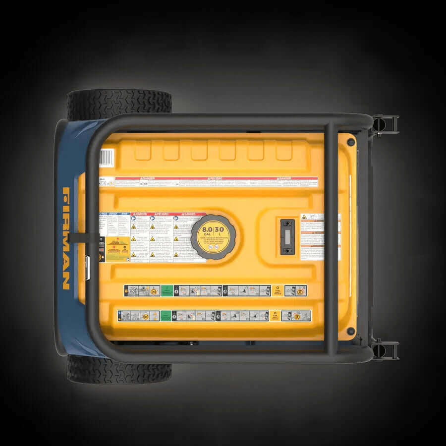 Firman 8,000W Tri-Fuel Generator with Electric Start CO Alert from Cabin Depot - Top View