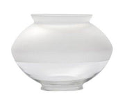 Falks Half Frosted #4 Replacement Globe for Cabin Depot gaslights, durable borosilicate Pyrex glass, 5.75" diameter, 4" height.