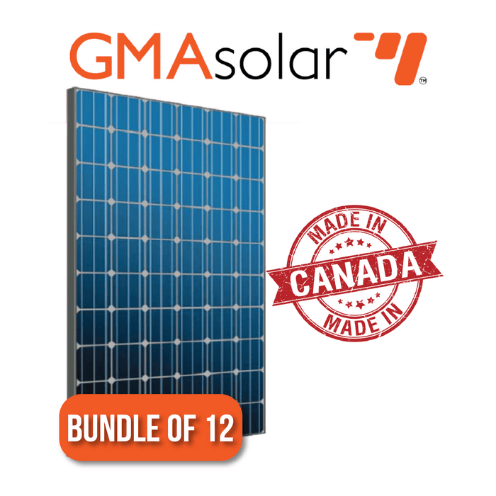 Bundle of 12 - 300 Watt Mono GMA Solar Panel