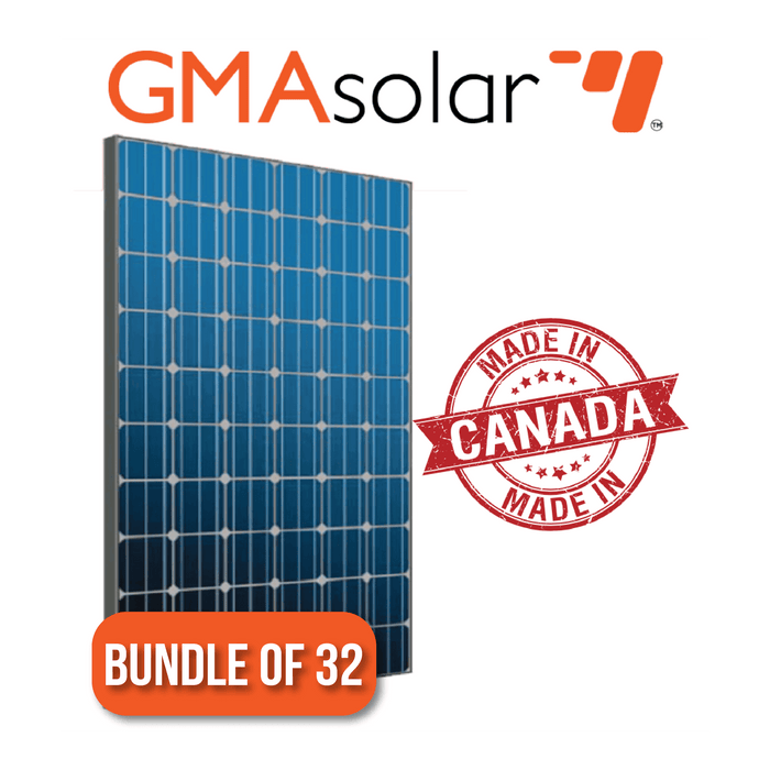 Bundle of 32 - 300 Watt Mono GMA Solar Panel - by GMA Solar